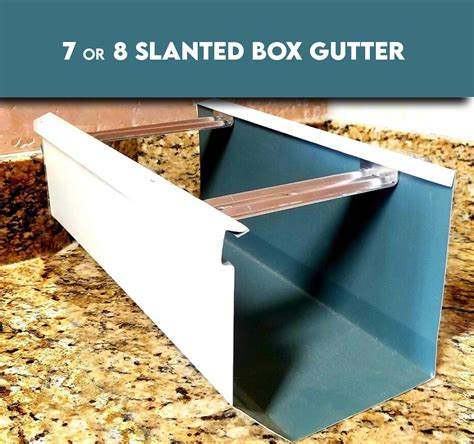 stainless steel flange box gutter|7 inch box gutters.